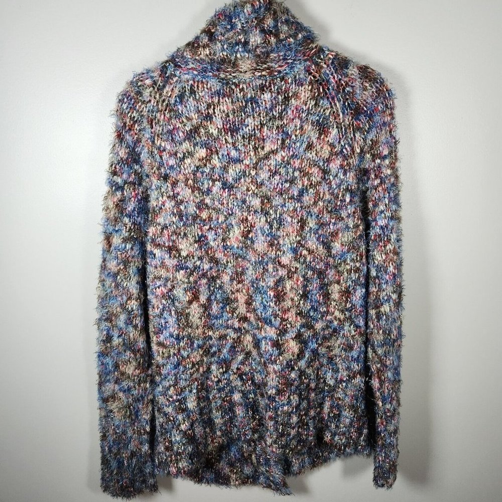 Vintage Colour Works Cardigan Sweater Womens M Multicolor Mohair Space Dye Y2K - Picture 9 of 13